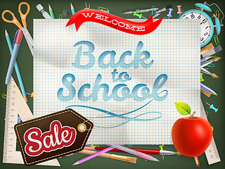 Image showing Back to school Sale. EPS 10