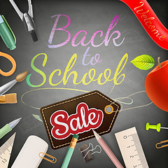 Image showing Back to school sale. EPS 10