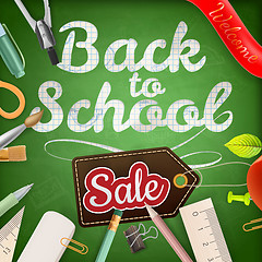 Image showing Back to school Sale. EPS 10