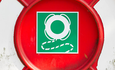 Image showing Sign of a life buoy