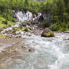 Image showing Waterfall in the forest