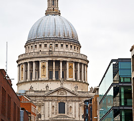 Image showing st paul cathedral in london england old construction and religio