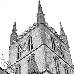 Image showing door southwark  cathedral in london england old  construction an