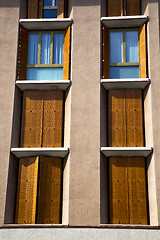 Image showing orange europe  italy  lombardy       in  the milano old   window