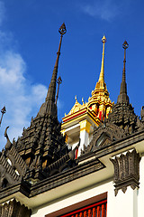 Image showing asia  thailand  in  bangkok  t cross colors  roof wat     and  c