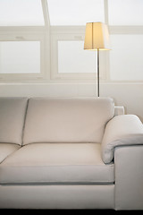 Image showing Sofa and lamp