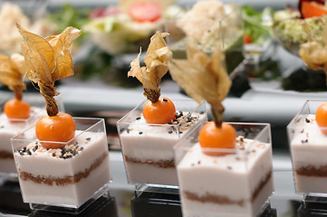 Image showing Stand-up snack with cape gooseberry indoor