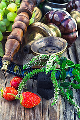 Image showing hookah with fruit flavour