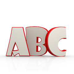 Image showing ABC alphabet with white background