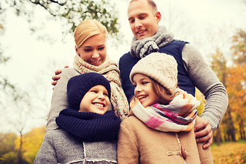 Image showing happy family in autumn park