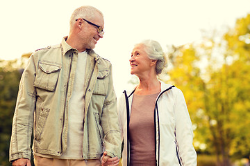 Image showing senior couple in park