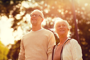 Image showing senior couple in park