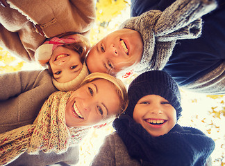 Image showing happy family in autumn park