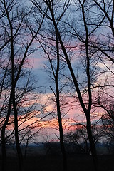 Image showing sunset ,winter