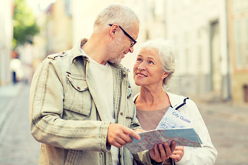 Image showing senior couple on city street