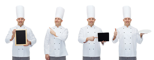 Image showing happy male chef cook set