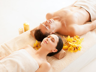 Image showing couple in spa