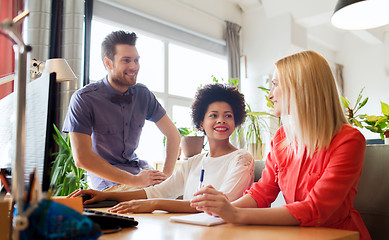 Image showing happy creative team in office