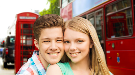 Image showing happy couple over london city street