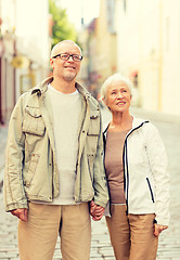 Image showing senior couple on city street