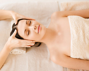 Image showing woman in spa