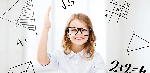 Image showing student girl studying at school