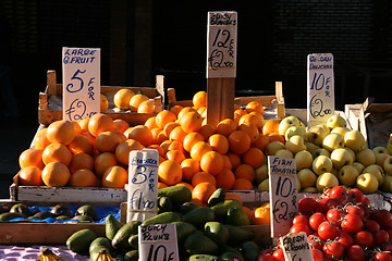 Image showing Fruit stall in Dublin