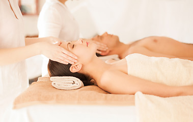 Image showing couple in spa