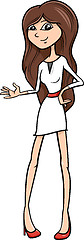 Image showing pretty girl cartoon character