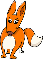 Image showing fox cartoon animal character