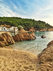 Image showing The bay of Tamariu in Spain