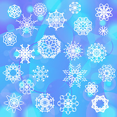 Image showing Snow Flake Background