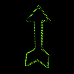 Image showing Las Vegas lights arrow