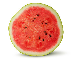 Image showing Half of red juicy watermelon