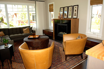 Image showing Elegant living room whit chairs and windows.