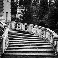 Image showing Old marble staircase