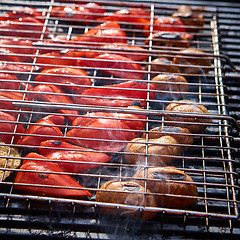Image showing vegetables on the grill
