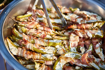 Image showing Roasted  peppers on the plate