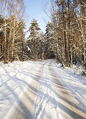 Image showing the winter road  