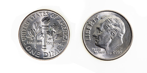 Image showing American  coins 