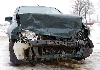 Image showing broken car  