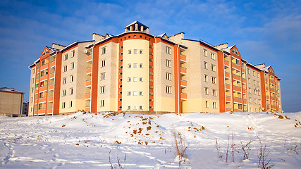 Image showing multi-storey building winter