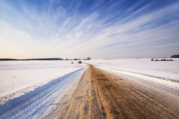 Image showing the winter road  