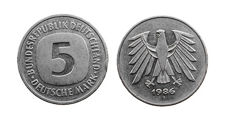 Image showing   German coin-mark 