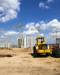 Image showing construction of buildings 