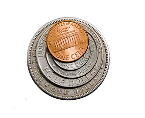Image showing American  coins 