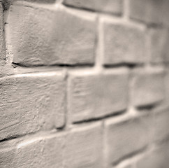 Image showing in london abstract    texture of a ancien wall and ruined brick