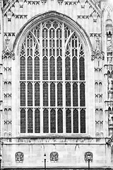 Image showing old in london  historical    parliament glass  window    structu