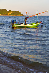 Image showing sunrise asia  the  lomprayah bay white  beach    