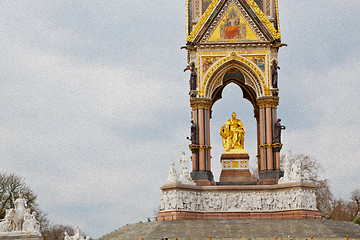 Image showing albert monument in london england kingdome and old construction